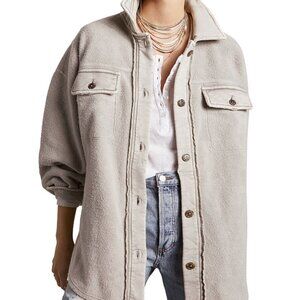 FreePeople - Ruby Soft Layering Button Down Shacket Shirt Jacket - Small
